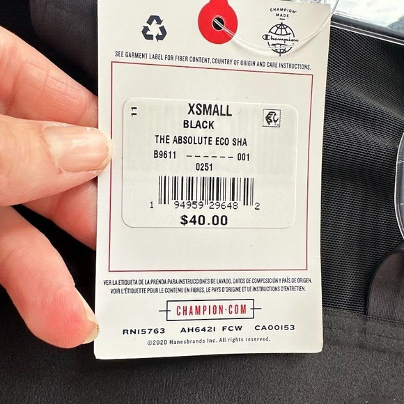 Champion Sports Bra XS Absolute Eco Shape Double Dry Racerback Pullover Maximum - Picture 7 of 8